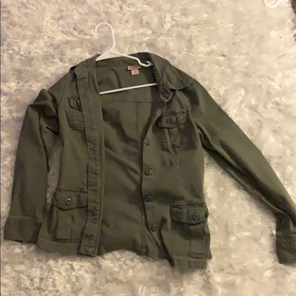 Army green jacket
